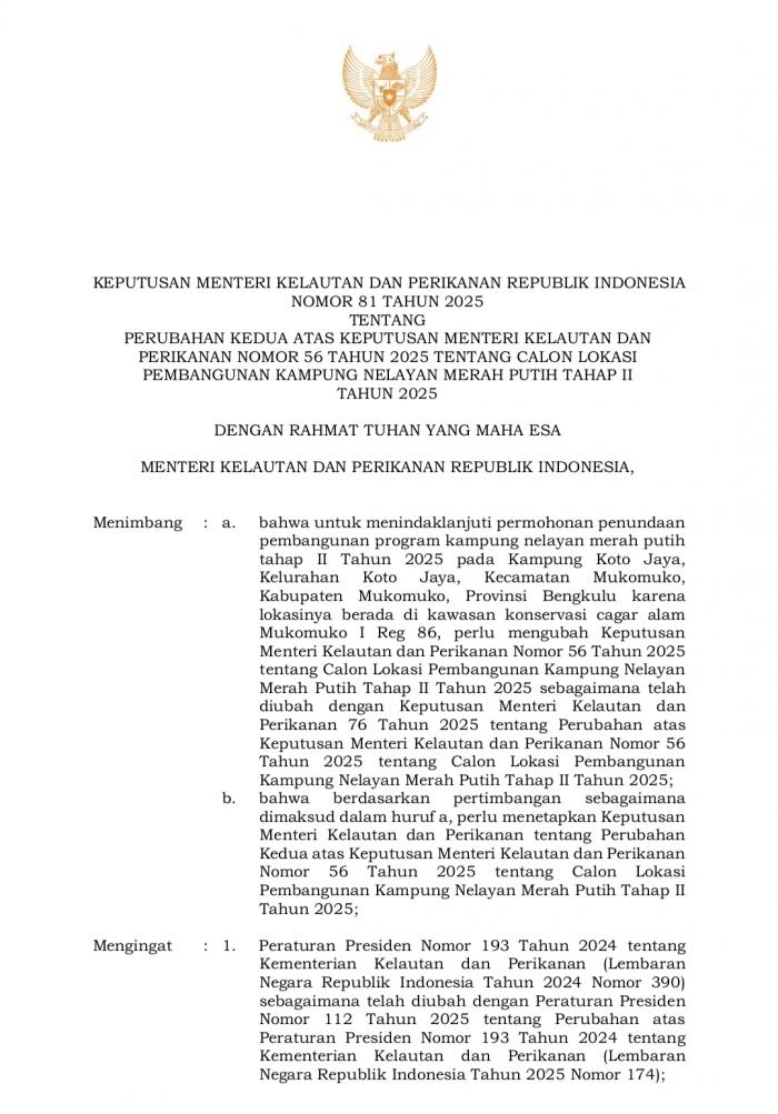 Gebrakan Nasional, Desa Pambang Pesisir Terpilih Jadi Lokasi Proyek Strategis KNMP tahap II 