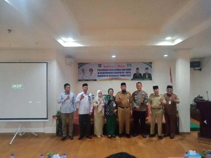 DPPPA Kabupaten Bengkalis Taja Seminar Akhir Data Gender dan Anak di Kewenangan Kabupaten 