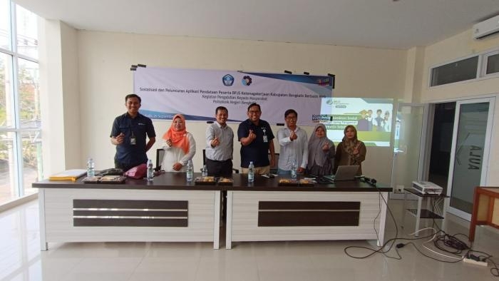 Kerjasama Dengan BPJS Ketanakerjaan, Dosen TI Polbeng Lauching Aplikasi Pendataan Peserta BPJS