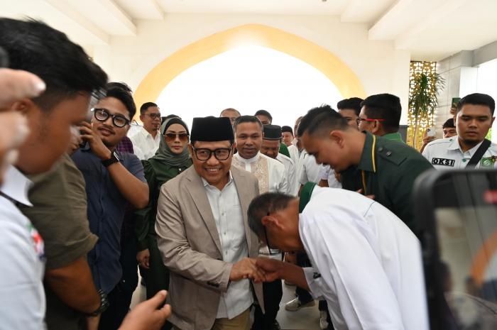 Tiba di Pekanbaru, Muhaimin Iskandar Hadiri Kampanye Akbar Pasangan Bermarwah 