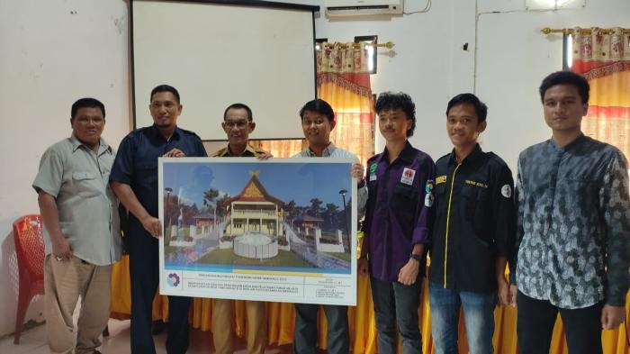 Tim Pengabdian Polbeng Serahkan Desain Kantor Inovatif Kepada Desa Air Putih Bengkalis