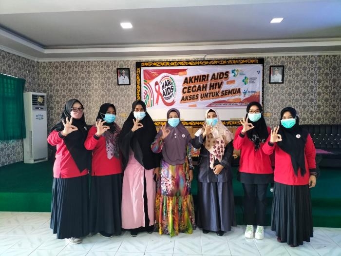 STIE Syariah Bersama UPT Puskesmas Bengkalis Taja Sosialisasi Bahaya Virus HIV/AIDS 