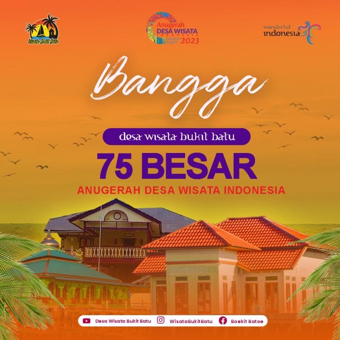 Makin Melejit! Desa Wisata Bukit Batu Tembus 75 Desa Wisata Terbaik Nasional 2023