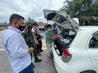Memasuki Puasa Ke 6 Ramadhan, Personil Koramil 9 Minas Tetap Lakukan Operasi Yustisi 