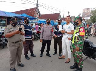 Putus Mata Rantai Covid 19, Personil Koramil 10 Perawang Gelar Operasi Prokes