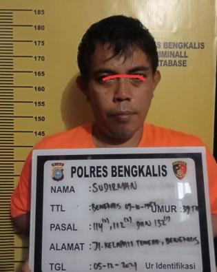 Jadi Bandar Sabu, Sudir Seorang ASN di Ringkus Satnarkoba Polres Bengkalis