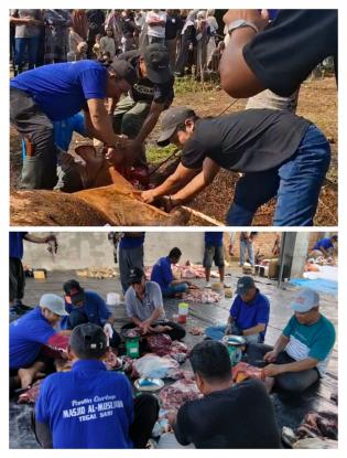 Masjid Almuslihun Tegal Sari Jadi Pelaksanaan Qurban Terbanyak di Kecamatan Bengkalis Tahun 2026