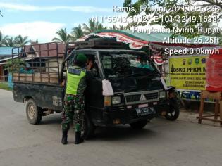 Antisipasi Penyebaran Covid 19, Babinsa Desa Penebal Gelar Komsos