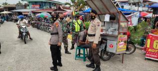 Cegah Penularan Covid, Personil Koramil 09 Minas Kembali Lakukan Sosialisasi