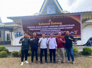 KPU Bengkalis Rampungkan Pleno Hasil Pilkada Serentak, Tim Koalisi Bermarwah Ucapkan Terima Kasih