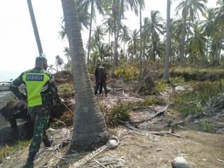 Antisipasi Kebakaran Hutan, Babinsa Desa Pambang Baru Kembali Gelar Patroli Karlahut