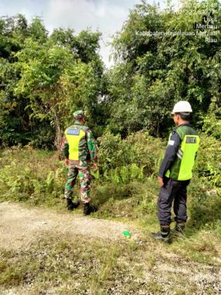 Anggota Danramil 08/Merbau kembali Gelar Patroli Pengamanan di Desa Lukit