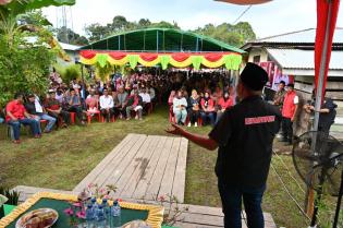 Kampanye di Dua Titik di Pulau Bengkalis, Cagubri Abdul Wahid Disambut Antusias Warga