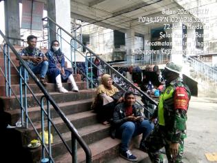 Anggota Danramil 02/Tebing Tinggi Gelar Patroli Kesehatan